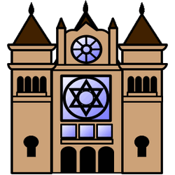 A synagogue building.